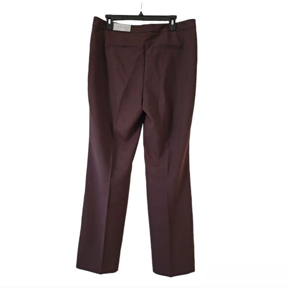 NWT Chico's Flex Waist Modern Tailored Full Length Pants Basic Brown Size 12 R - Picture 5 of 13